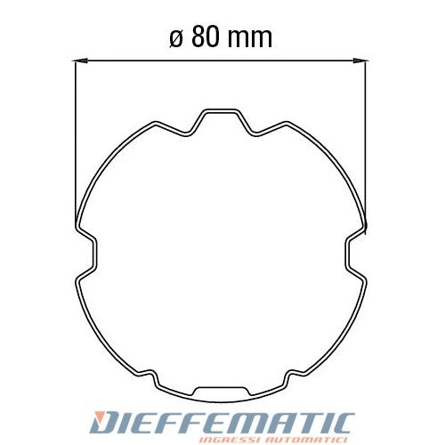 Adattatore Per Tubo Zf 80 Per Motore Tm45 Automazione