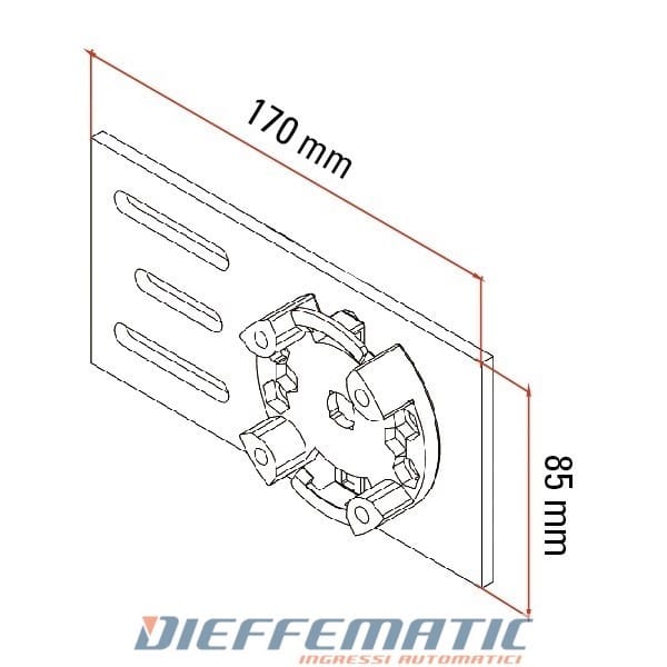 Supporto Monoblocco Lato Motore 20 Nm Per Tm45 E Tm45 R/e/er