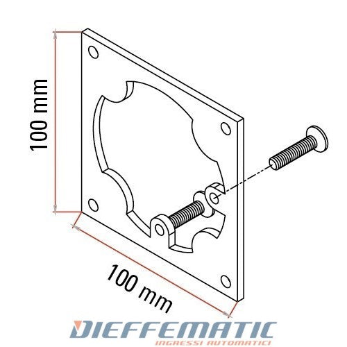 Kit Supporto Fianchi Cms Per Motori Tm45 M Con Dispositivo