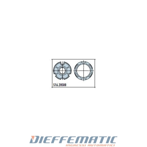 Adattatore Ogiva 85x(1,2÷1,5) Ruota + Corona Per Era L Ø 58