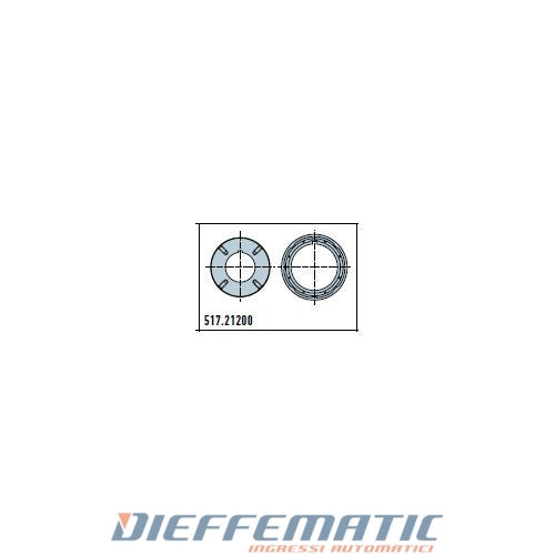 Adattatore Tondo 120mm Alukon M8 Ruota Corona Per Era Xl Ø