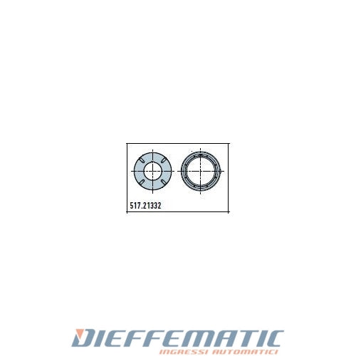 Adattatore Tondo 133x2,5mm M8 Ruota Corona Per Era Xl Ø 90mm