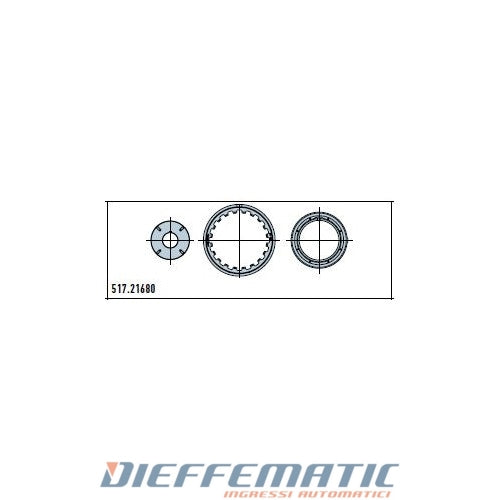 Adattatore Tondo 159x4,5mm M8 Ruota + 2 Corone Per Era Xl Ø