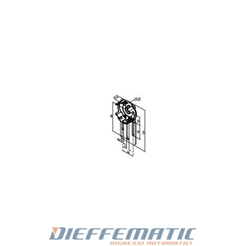 Supporto Compatto Regolabile Ruotato A 90° Per Era M Ø 45 Mm