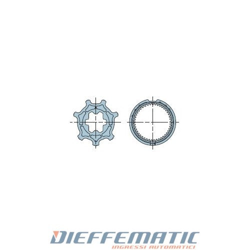 Nice 503.24215 Adattatore Neo Taglia Small Ø 35mm Tondo 44