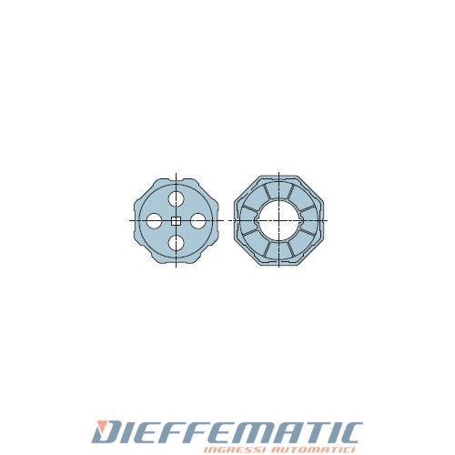 Nice 505.01020 Adattatore Neo Medium Ø 45mm Ottagonale