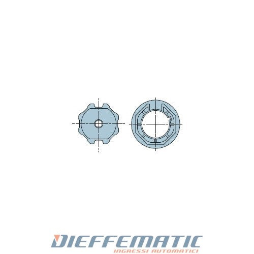 Nice 505.07000 Adattatore Neo Medium Ø 45mm Ottagonale