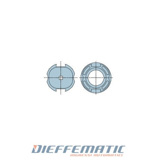 Nice 505.28900 Adattatore Neo Medium Ø 45mm Tondo 89x1,1
