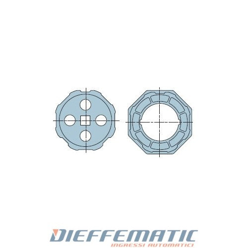 Nice 506.01022 Adattatore Neo Taglia Large Ø 58mm Tondo