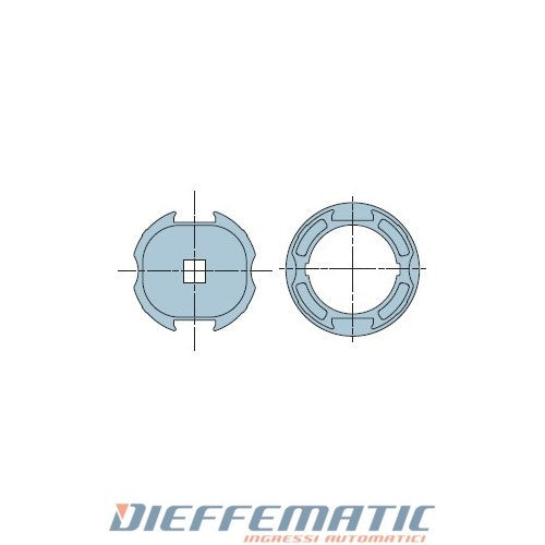 Nice 506.28900 Adattatore Neo Ø 58mm Tondo 89x1 Deprat Ruota