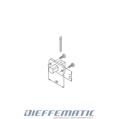 Nice 523.10013 Supporto Neo Taglia Small Ø 35 Mm Perno