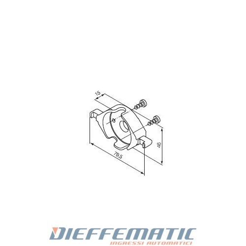 Nice 523.10014 Supporto Neo Ø 35 Mm In Plastica Accoppiabile