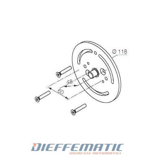 Nice 525.10019/20 Supporto Per Tende Laccato Bianco Per Neo