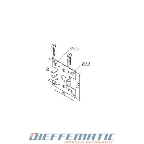 Nice 525.10029 Supporto Universale Per Neo Large Ø 58mm