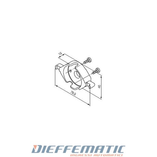 Nice 525.10052 Supporto Neo Taglia Small Ø 35 Mm In Plastica