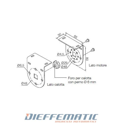 Nice 525.10070 Kit Supporti Bianchi Tende Verticali X Neo