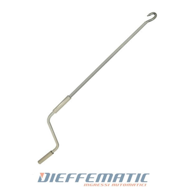 Nice 576.10180 Asta Con Gancio 1800 Mm Colore Grigio Ral