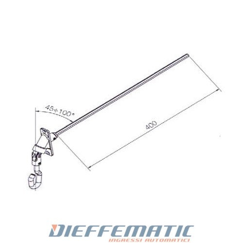 Nice 577.14190 Occhiolo Con Snodo 90° Per Sistema Neo