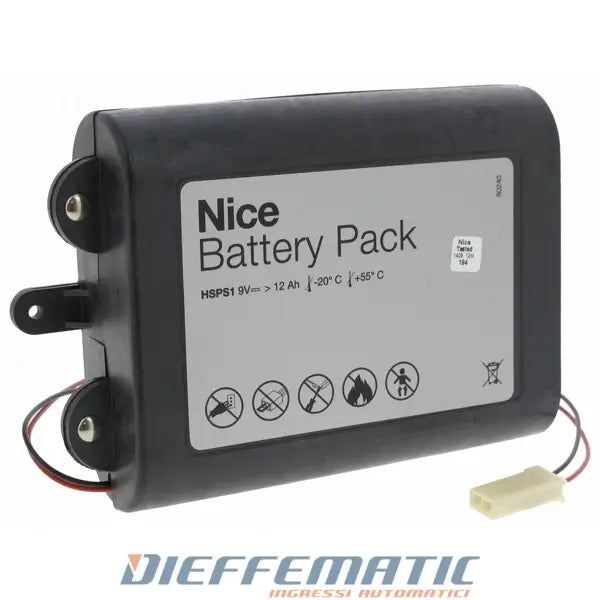 Batterie Pack 9 V (12 AH) pour Centrals HSCU2GW HSCU2W NICE