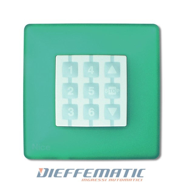 Nice Wss Niceway-opla Supporto A Parete Quadrata Verde Acqua