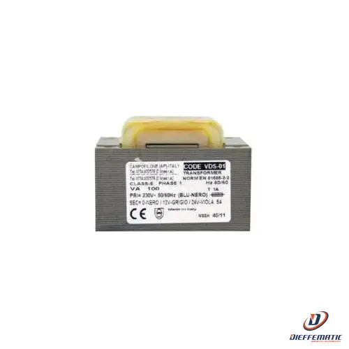 Alimentatore Trasformatore Lamellare 100Va-220 230 Vac