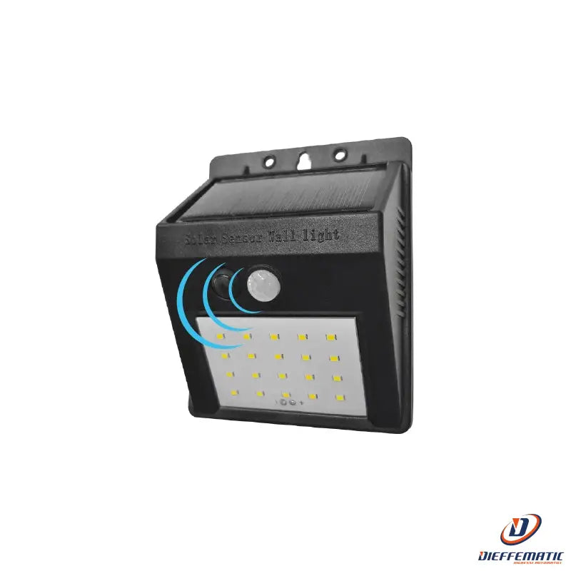 Applique Led Con Pannello Solare 2W Nero 4000K 110Lm - Box