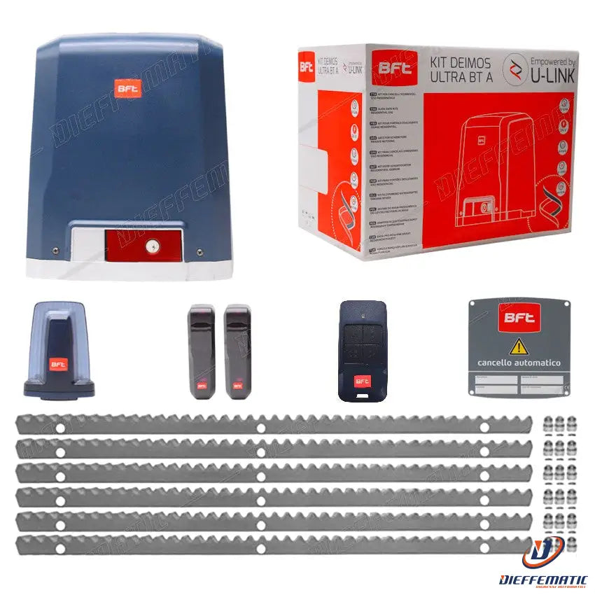 Bft Deimos Ultra 24V A600 Kit 6 Mt Cremagliera Ferro