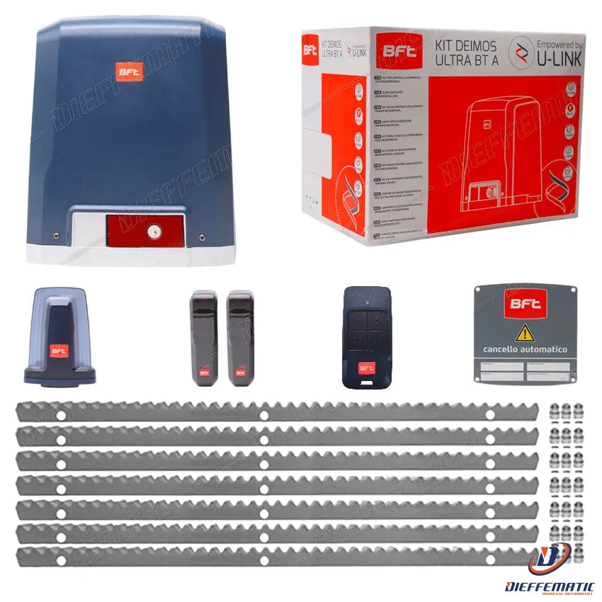 Bft Deimos Ultra 24V A600 Kit 7 Metri Cremagliera Zincata