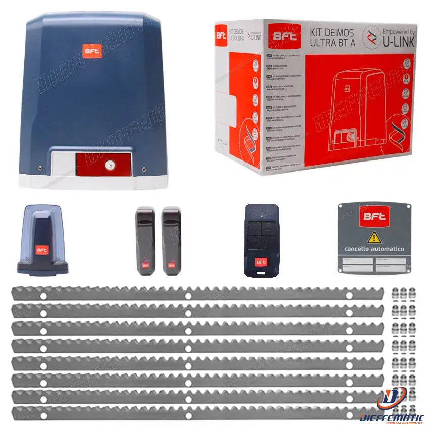 Bft Deimos Ultra 24v A600 Kit 8 Mt Cremagliera Ferro