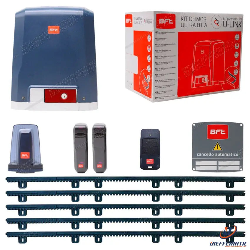 Bft Deimos Ultra 400Kg 24V Kit 5 Mt Cremagliera Automazione