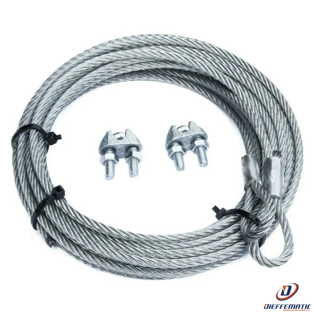 Cavo Ricambio Porte Basculanti Fune D. 4Mm Gancio Ad Asola