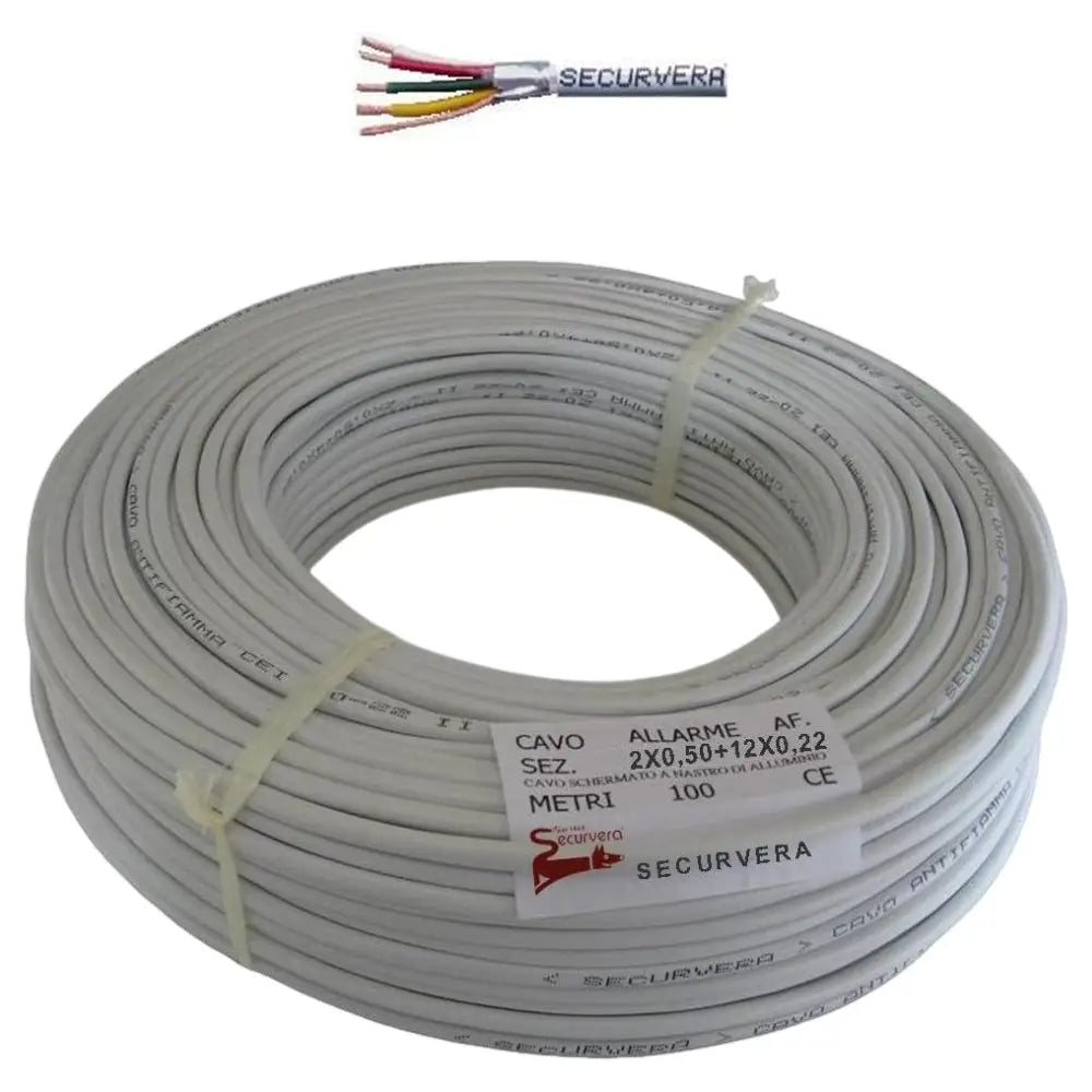 Cavo Schermato Antifiamma 4 X 0,22 Solo Per Antifurto
