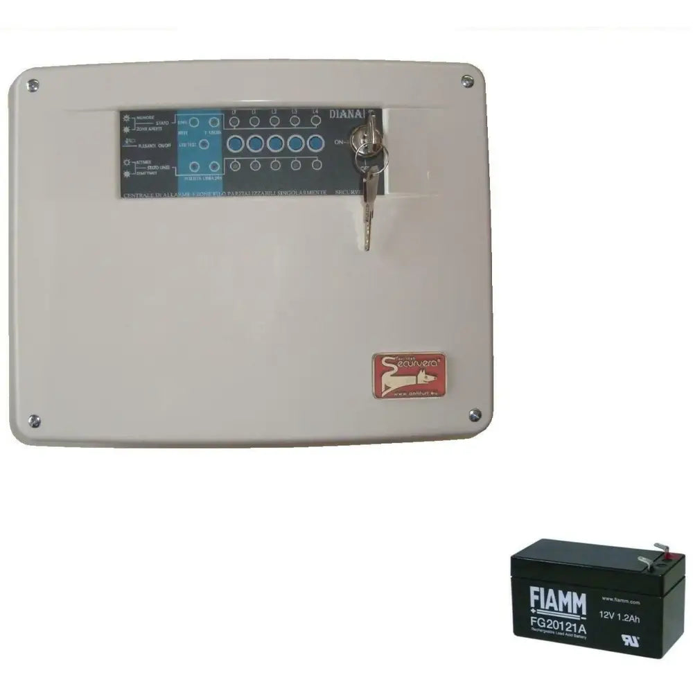 Centrale Allarme Diana 5 Zone Chiave Meccanica Batteria