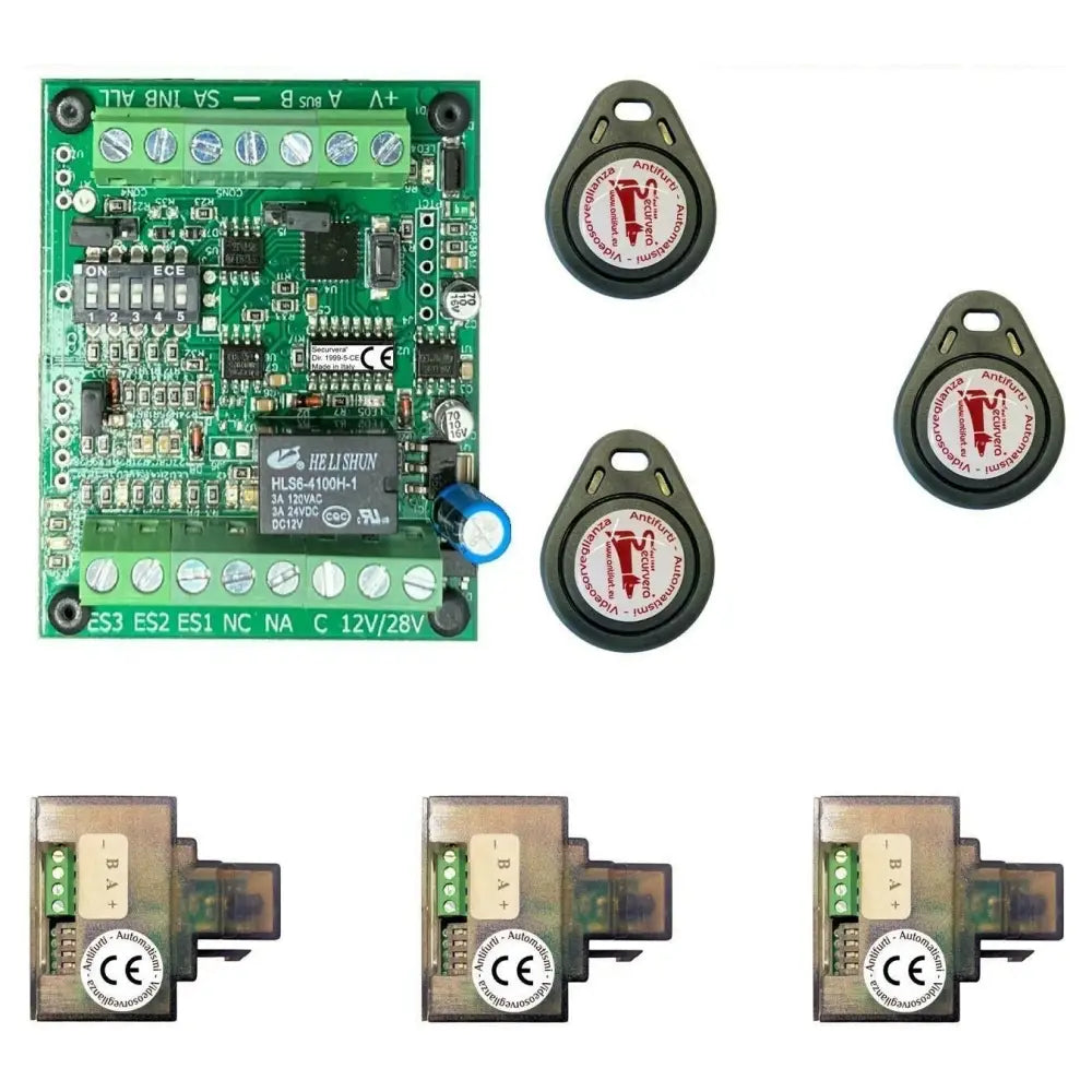 Chiavi Trasponder Di Prossimità 3 Lettori Lan Rj45