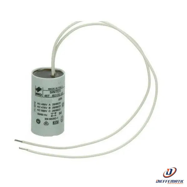 Condensatore in custodia plastica Da 6,3 Uf Mf Microfarad