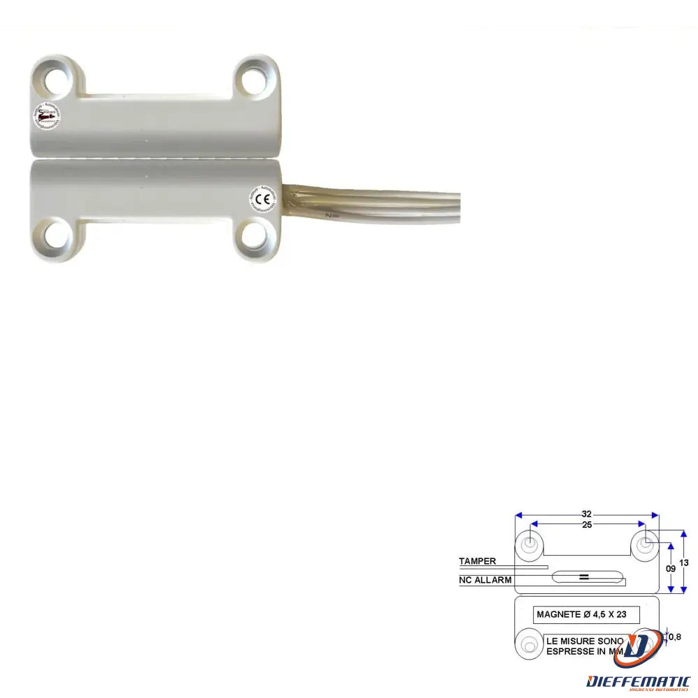 Contatto Magnetico A Mattoncino Da Esterno Contatto Nc