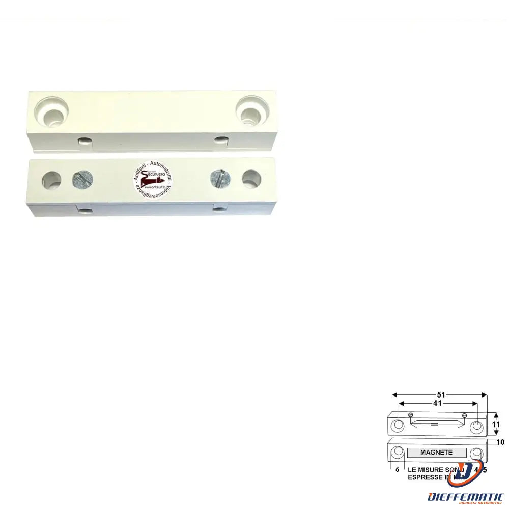 Contatto Magnetico Da Esterno Per Infissi Non Ferrosi
