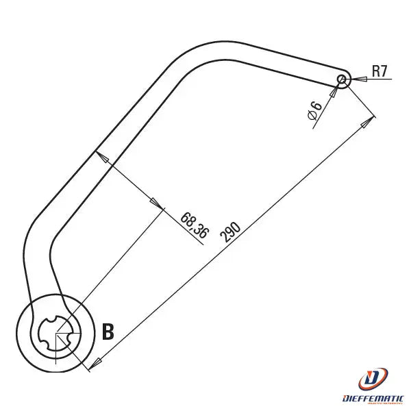Coppia Bracci Nd7 Per Automazione N1d Marrone Ral 8017