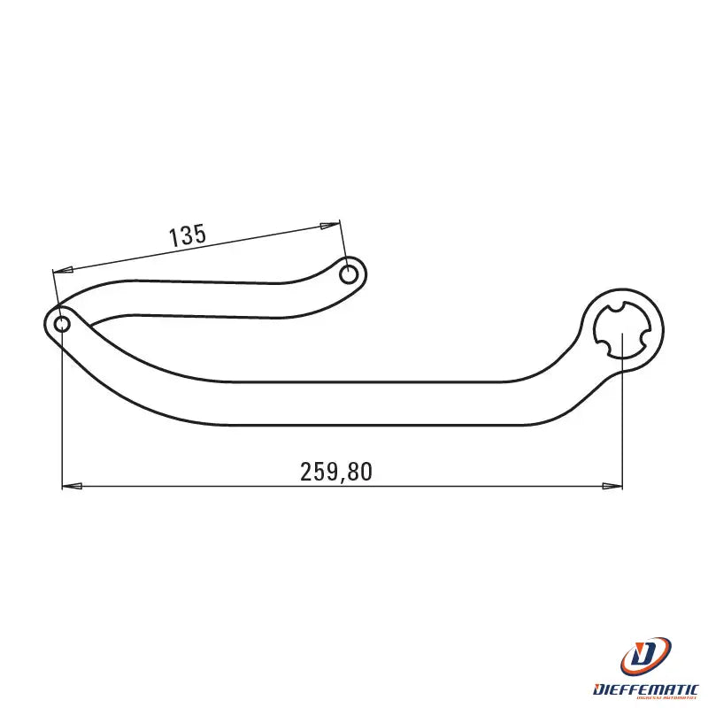 Coppia Bracci Nd8 Per Automazione N1d Marrone Ral 8017