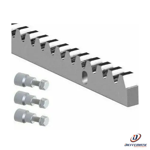 Cremagliera In Acciaio Ferro Metallo Mod.4 30X12X1000 Con 3