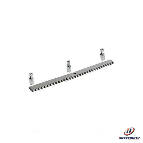 Rack module 4 galvanized steel 30 x 8 mm with holes and spacers came