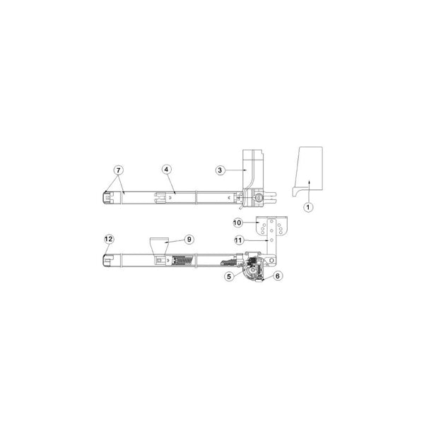 Carter Grigio Per Globe 7-10 Ditec 21752a Entrematic