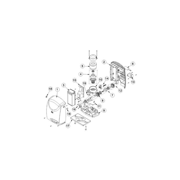 Piastra Di Base Con Zanche Per Cross7e 7eh 8e Ditec 6cs7pf