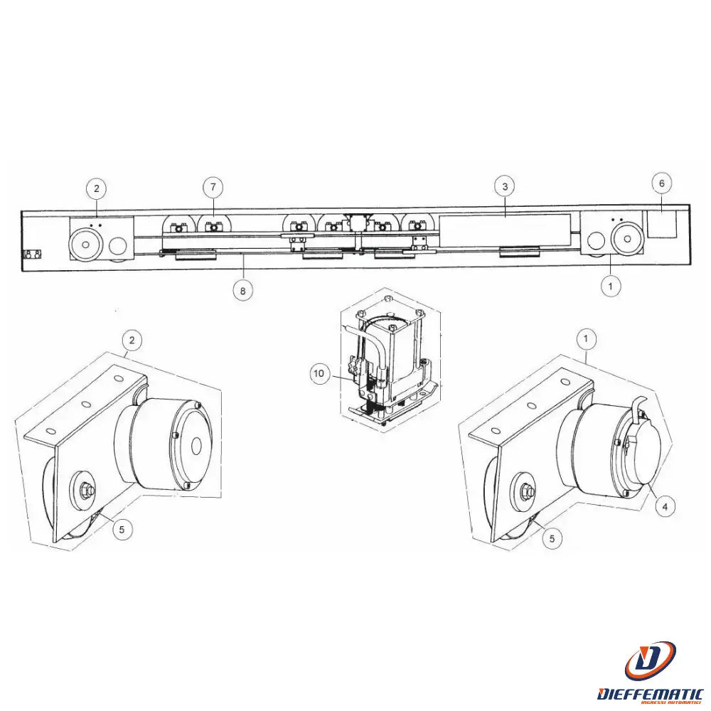 Optical encoder for gts-p ditec entrematic 0geo original spare