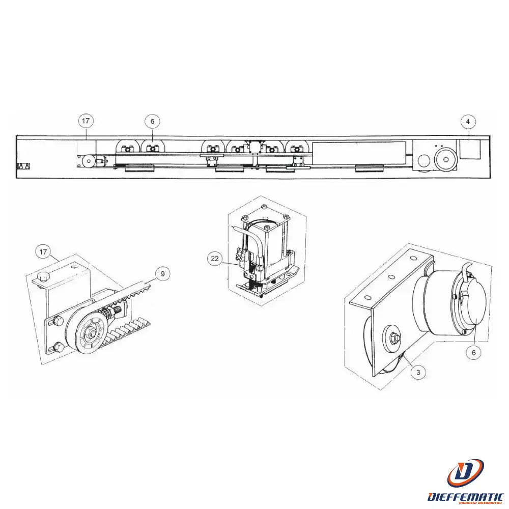 Optical encoder for gtv - gte - gts/l ditec entrematic 0geo original