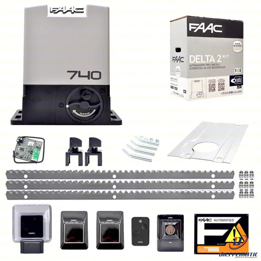Faac Delta 2 740 Kit 3 Metri Cremagliera Metallo