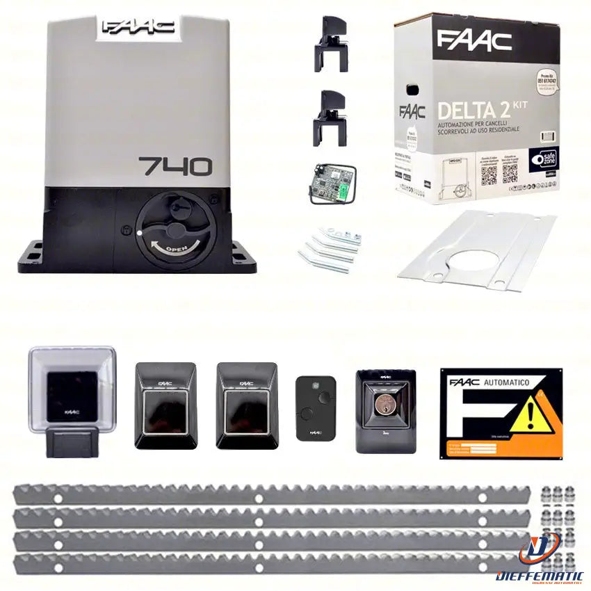 Faac Delta 2 740 Kit 4 Metri Cremagliera Metallo