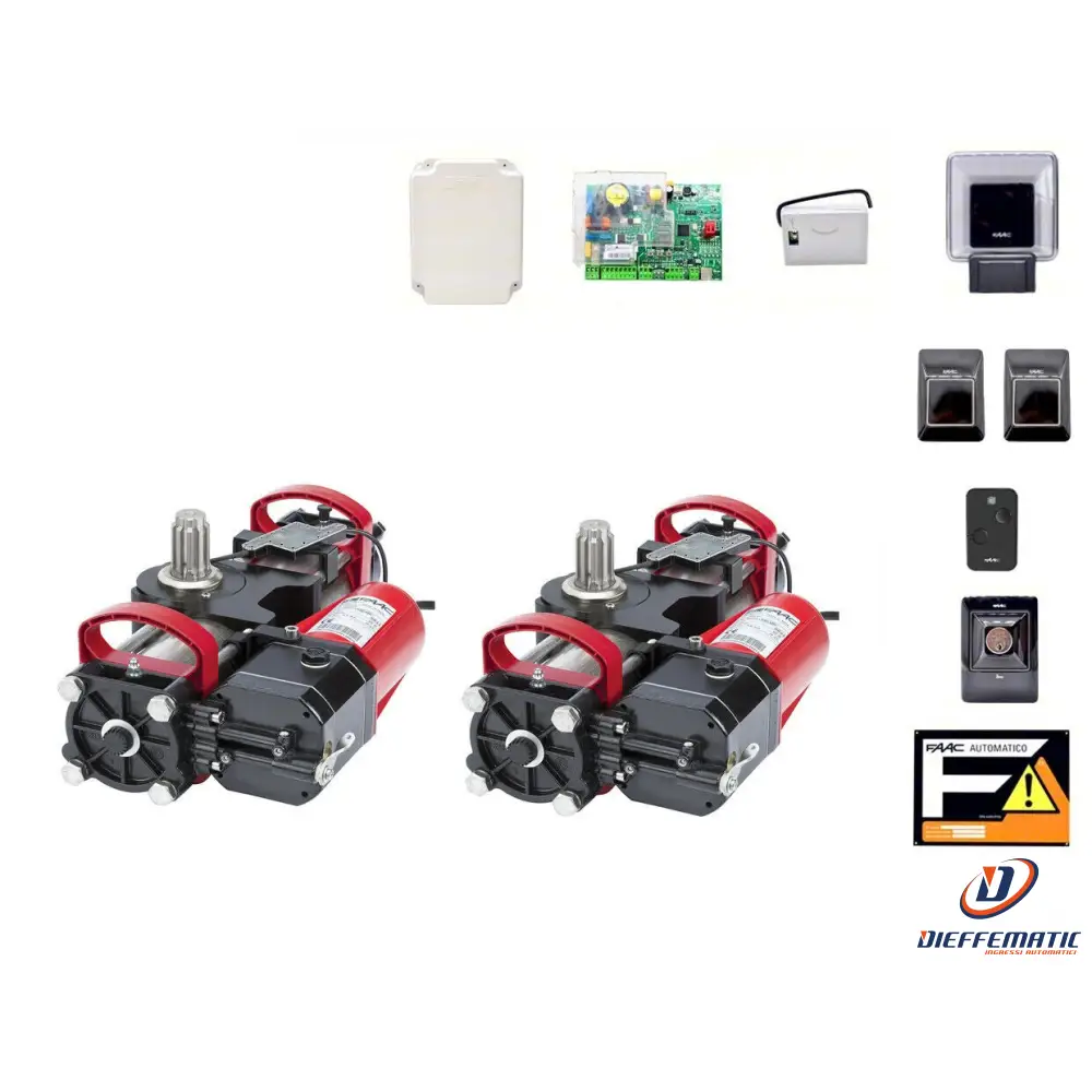 Faac S800h Enc 230 2 Ante Kit Automazione Cancello Battente
