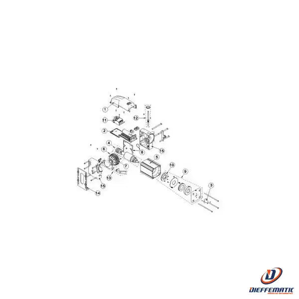 Complete reduction shaft group for dod12-14-15 ditec 6dodap entrematic