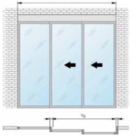 Kit Porta Automatica Telescopica 4 Ante Fino A 4200 Mm